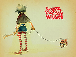 Gorillaz Plastic Beach poster HD wallpaper