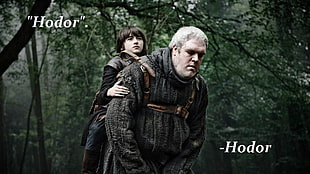 Hodor meme, Game of Thrones, Brandon Stark, Bran Stark, humor HD wallpaper