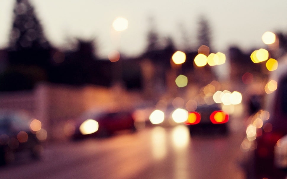 urban, bokeh, blurred HD wallpaper