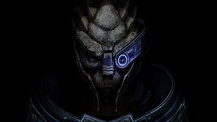 Mass Effect character illustration, Mass Effect, Mass Effect 2, Mass Effect 3, Garrus Vakarian HD wallpaper