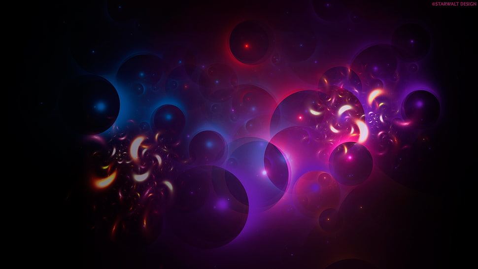 blue and red LED light, abstract HD wallpaper