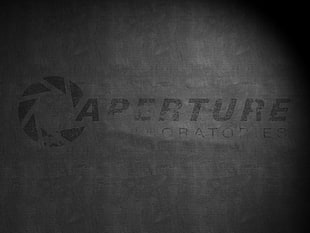 white and black printed crew-neck shirt, Aperture Laboratories, Portal 2, Portal (game) HD wallpaper