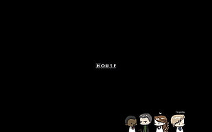 House illustration, Gregory House, minimalism HD wallpaper