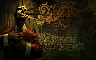 monster illustration, fantasy art, cigars, demon HD wallpaper