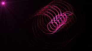 pink spiral abstract digital wallpaper