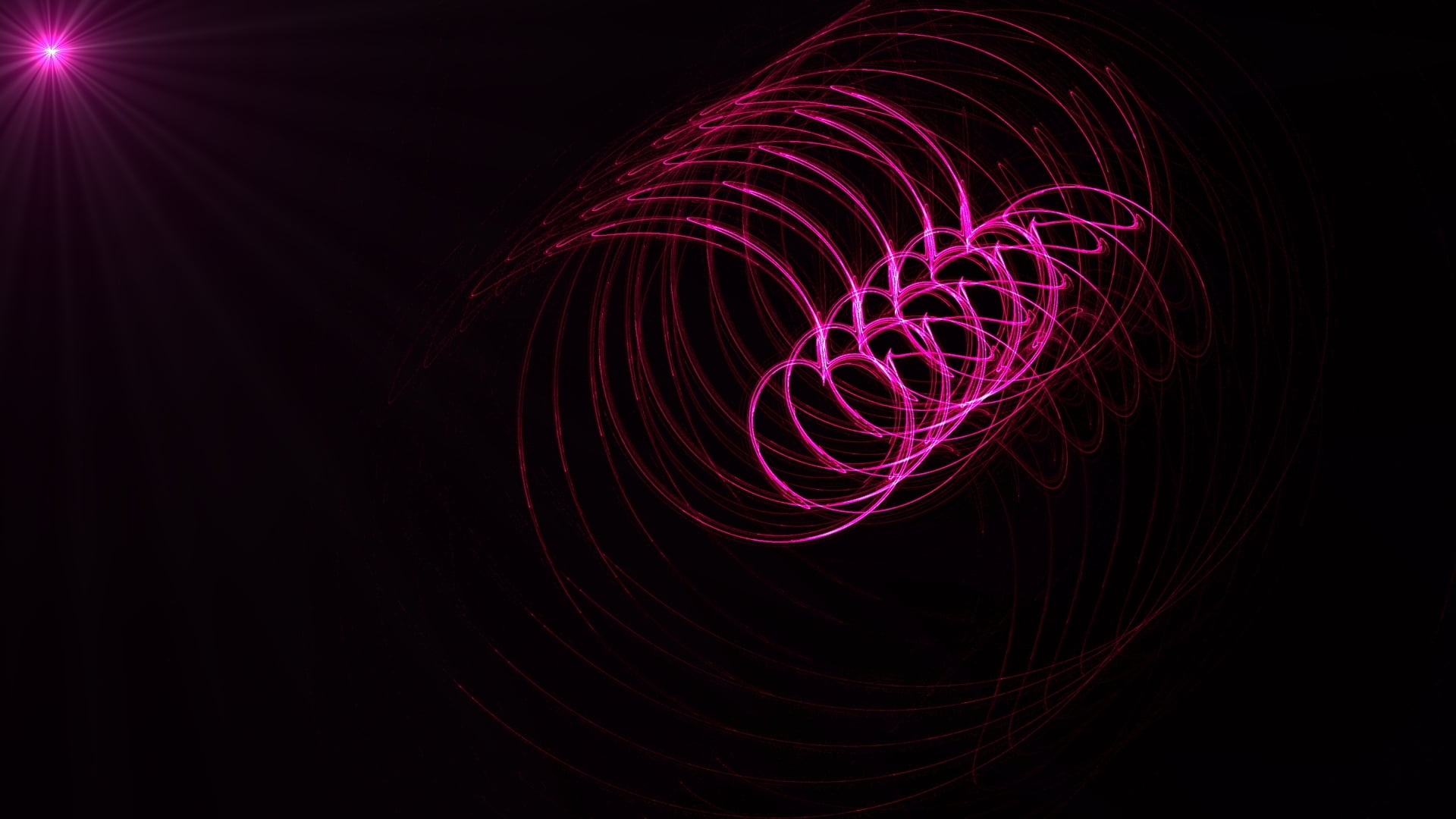 pink spiral abstract digital wallpaper
