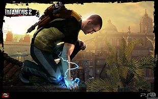 Sony PS3 Infamous 2 digital wallpaper, video games, inFamous