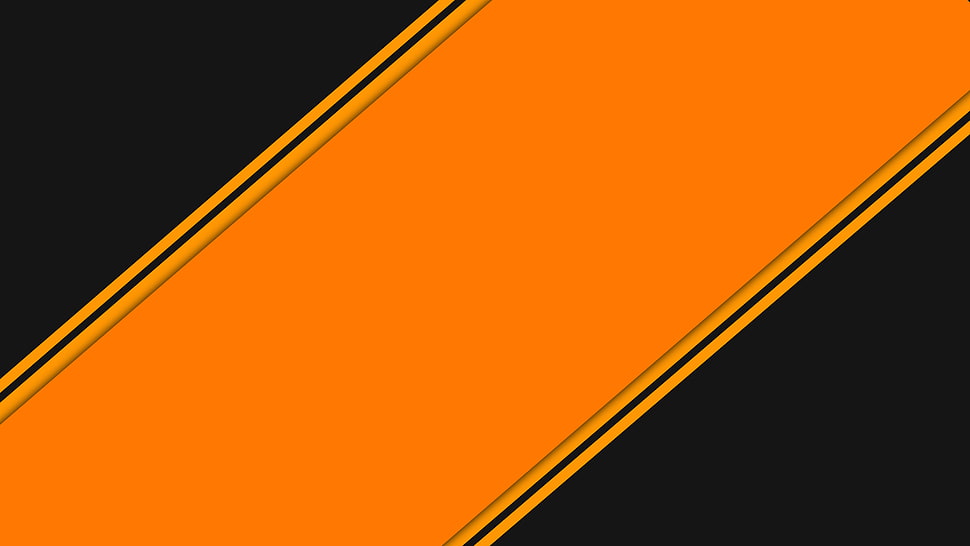 orange and black flag, pattern HD wallpaper