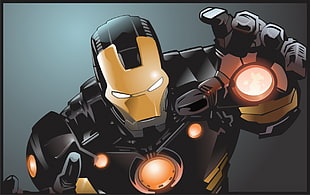 Iron Man illustration, Iron Man, Tony Stark