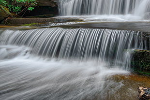 water falls, pisgah national forest HD wallpaper