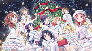 female anime characters, anime, Love Live!, Kousaka Honoka, Minami Kotori HD wallpaper