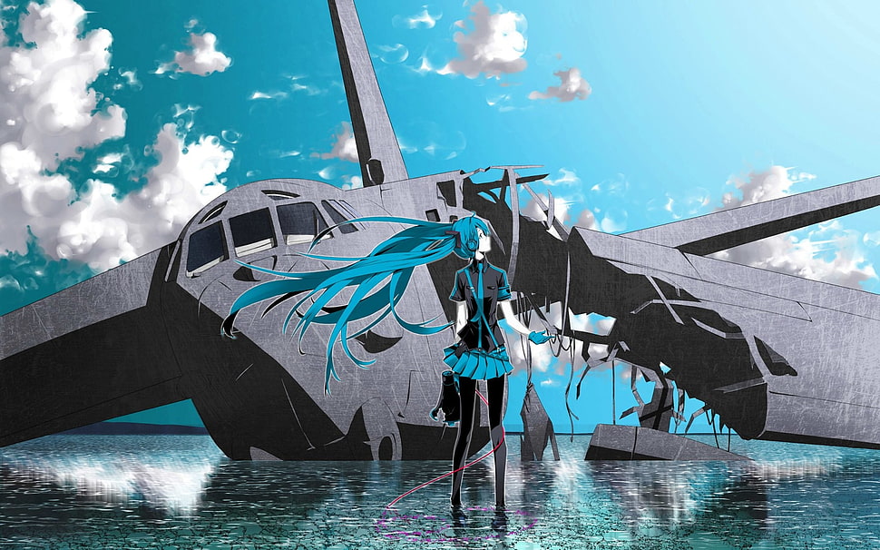 Hatsune Miku illustration, Hatsune Miku, Hatsune Miku Append HD wallpaper