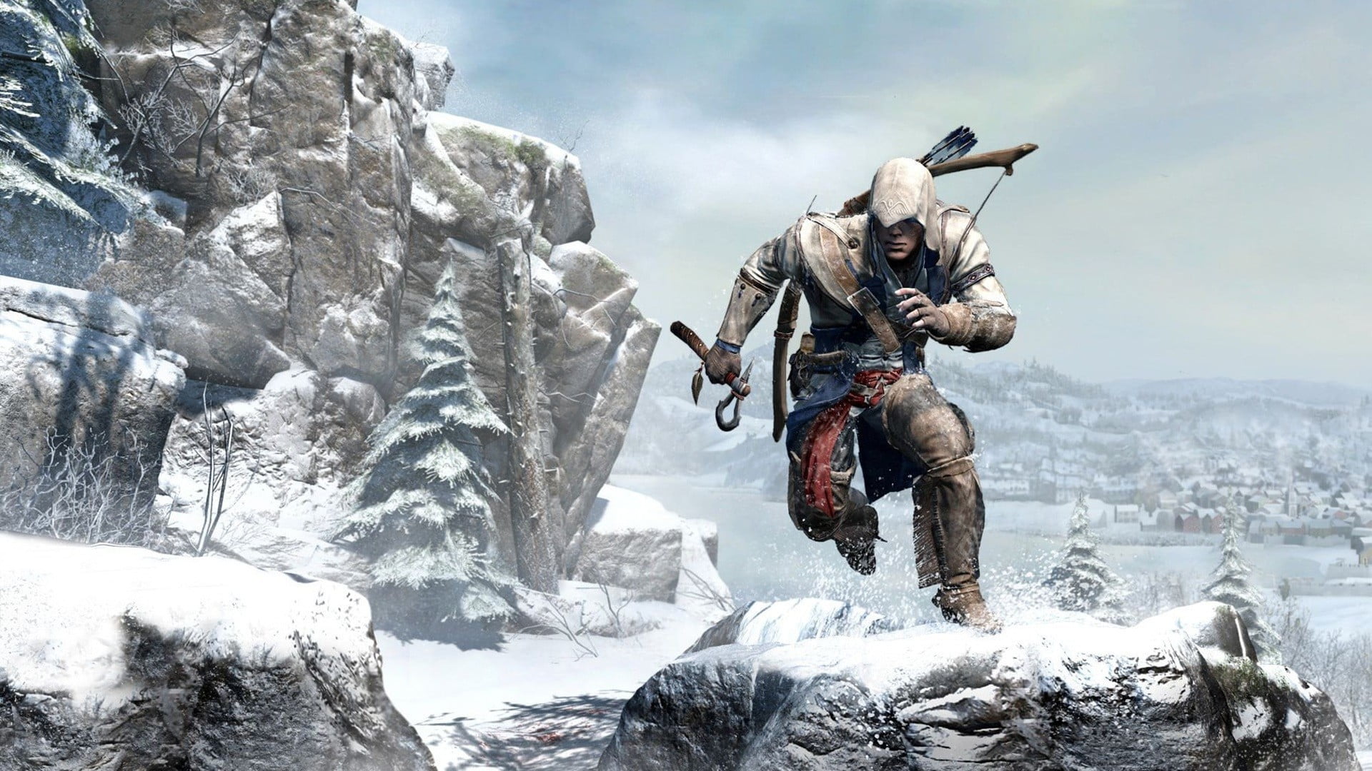 Assassin's Creed digital wallpaper, Assassin's Creed III, Connor Kenway, American Revolution, video games