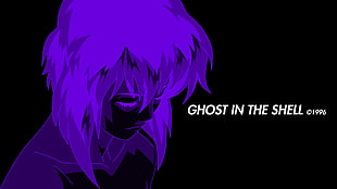 Ghost in the Shell 1996 wallpaper, Ghost in the Shell, anime, purple, Kusanagi Motoko