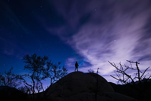 Silhouette of a person HD wallpaper