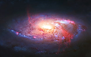 galaxy digital wallpaper, digital art, space art, space, galaxy HD wallpaper