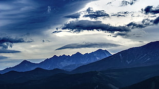 clouds and mountains, nature, landscape, mountains, photography