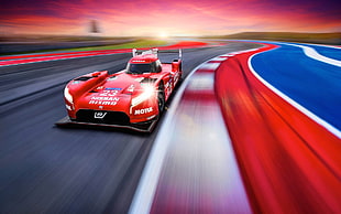 red Nissan Rismo vehicle digital wallpaper, racing, car, Nissan