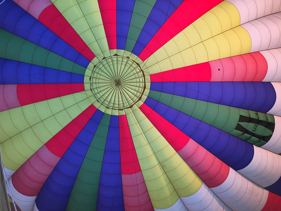 multicolored hot air balloon HD wallpaper