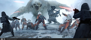 Star Wars digital wallpaper, Star Wars, Rebel Alliance, Hoth, Battle of Hoth