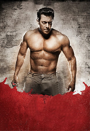 man wearing gray denim bottoms wallpaper\, Bollywood, Bollywood actors, Salman Khan, Jai Ho