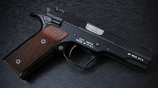 black semi-automatic pistol, gun, pistol, Pardini GT9, Sporting pistol