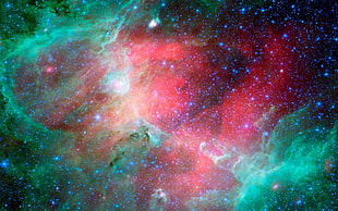 galaxy digital wallpaper, space, nebula, stars