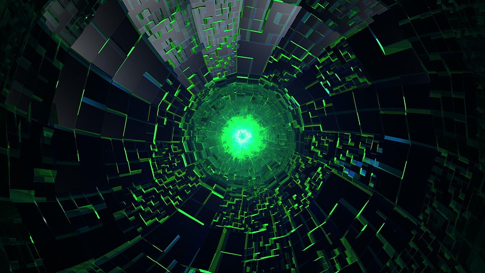 green wallpaper, abstract HD wallpaper