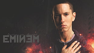 Eminem wallpaper, Eminem, singer, celebrity, typography HD wallpaper