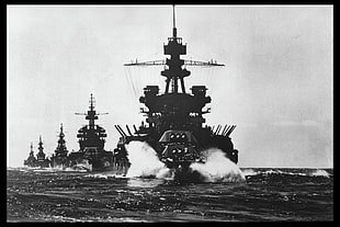 battleship photo, war, World War II, ship HD wallpaper