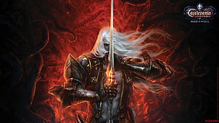 man holding sword illustraton, Castlevania: Lords of Shadow, video games, concept art