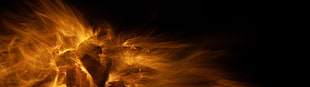 multiple display, abstract, digital art, fire