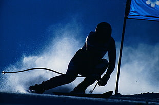 Snowboarding,  Skiing,  Silhouette HD wallpaper