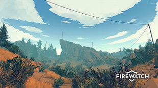 white and blue above ground pool, video games, Firewatch