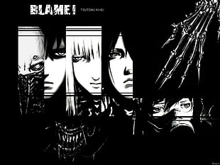 Blame! wallpaper, Blame!, Tsutomu Nihei, monochrome