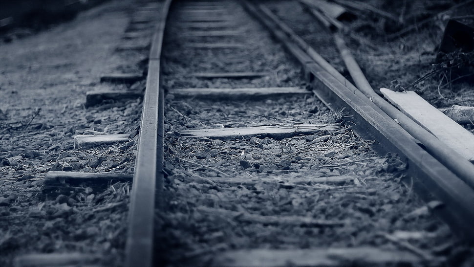 train rail, railway HD wallpaper