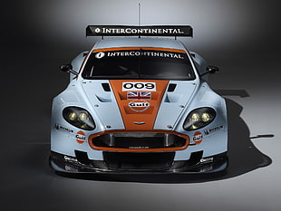 white Gulf 009 racing car HD wallpaper