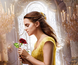 Emma Watson as Belle of The Beauty and the Beast HD wallpaper
