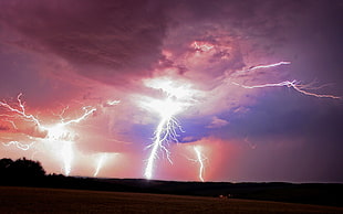 lightning photo, lightning, storm, nature HD wallpaper