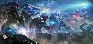 Predator war poster, science fiction, artwork HD wallpaper