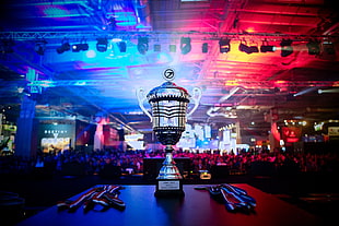 silver-colored trophy, e-sports, Electronic Sports World Cup, Dota 2
