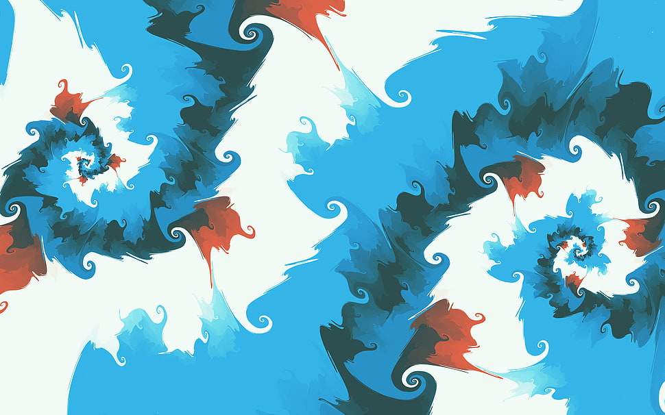 multicolored wallpaperp, fractal, abstract, artwork HD wallpaper