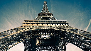 Eiffel tower, Eiffel Tower, Paris, sky