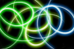 Atomium, Brussels, Circles, Lines, Glowing