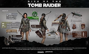 Rise of the Tomb Raider wallpaper, Tomb Raider, video games, Lara Croft, digital art