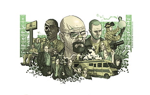 Mafia group illustration HD wallpaper