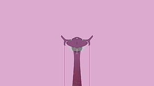 purple tower illustration, Neon Genesis Evangelion, Shamshel (Evangelion), Angel (Evangelion) HD wallpaper