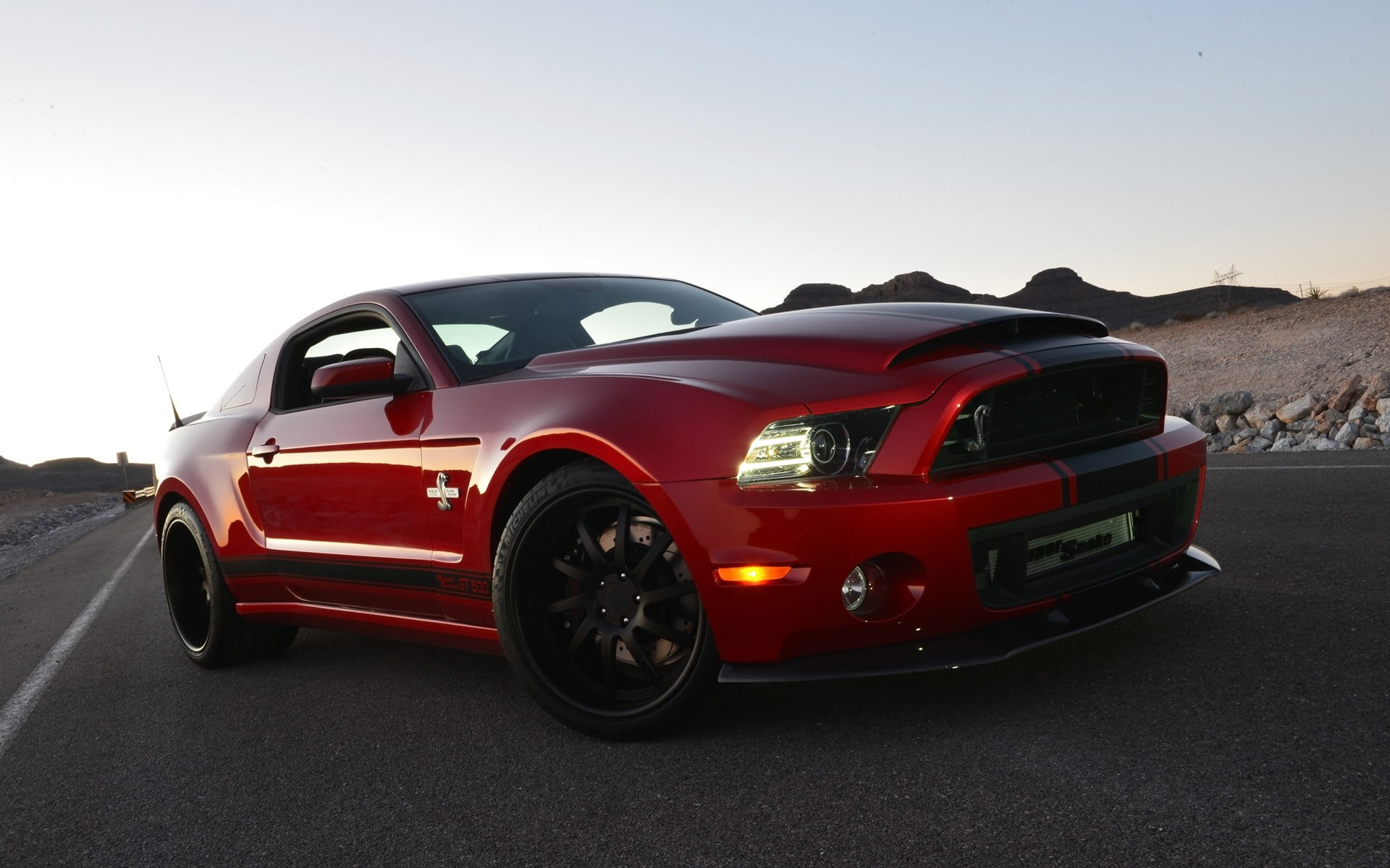Red Ford Mustang Coupe Shelby Shelby Gt500 Shelby Gt500 Super Snake Hd Wallpaper Wallpaper Flare