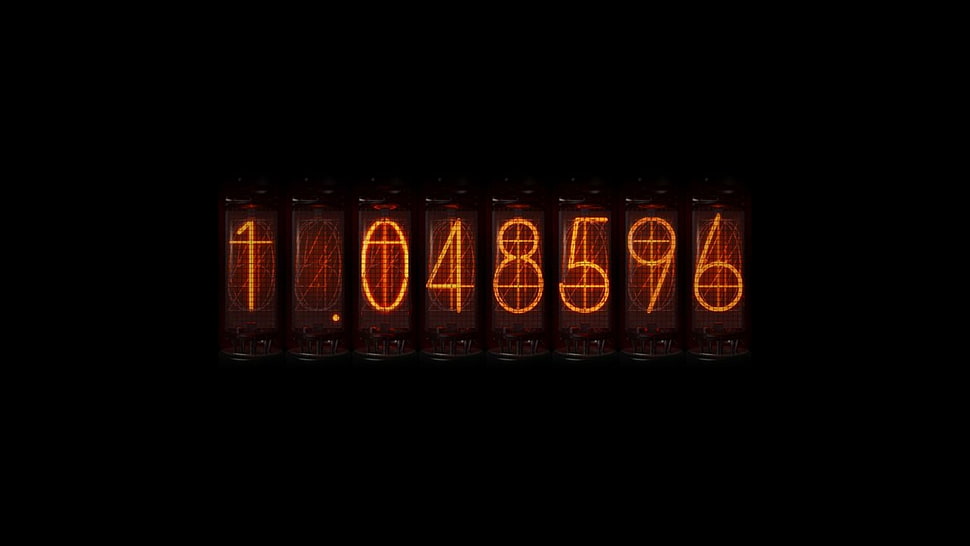 1.048596 text on black background, Steins;Gate, anime, time travel, Divergence Meter HD wallpaper