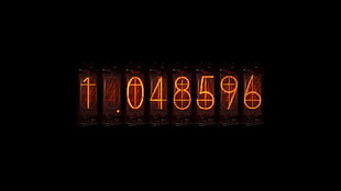 1.048596 text on black background, Steins;Gate, anime, time travel, Divergence Meter